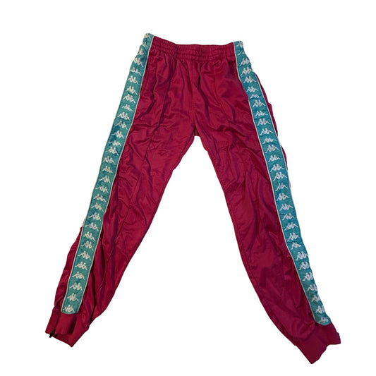 Kappa Iconic Track Joggers - Retro Red with Aqua Flair Women’s Size 0
