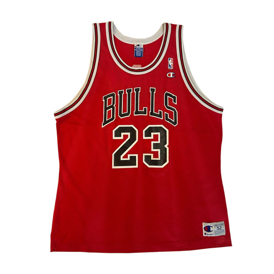 Authentic Champion Red Vintage Michael Jordan 23 Chicago Bulls Jersey Size 2XL