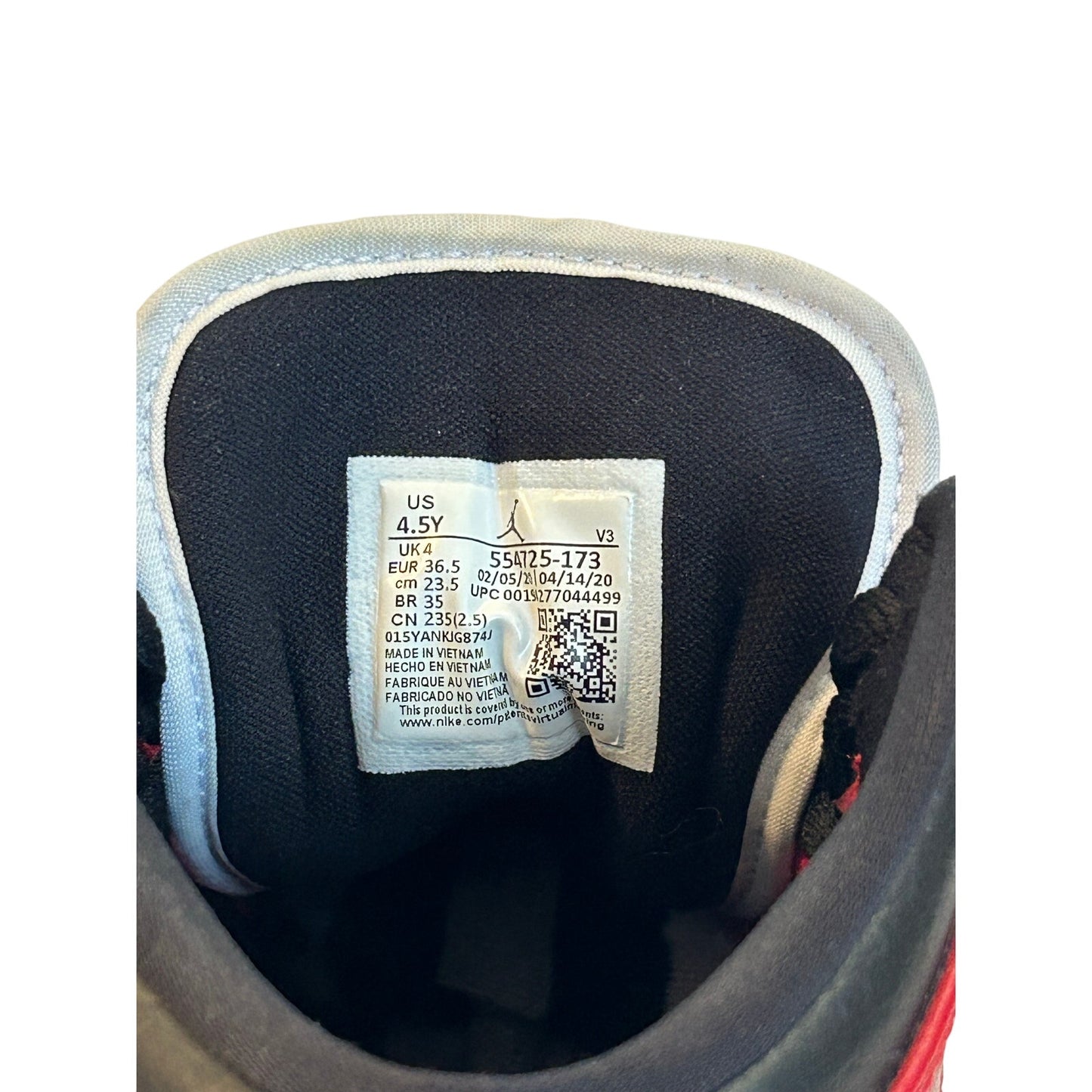 Nike Air Jordan 1 Retro Mid OG Chicago Size 4.5y