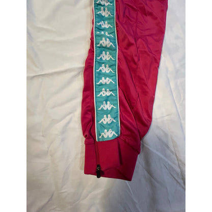 Kappa Iconic Track Joggers - Retro Red with Aqua Flair Women’s Size 0