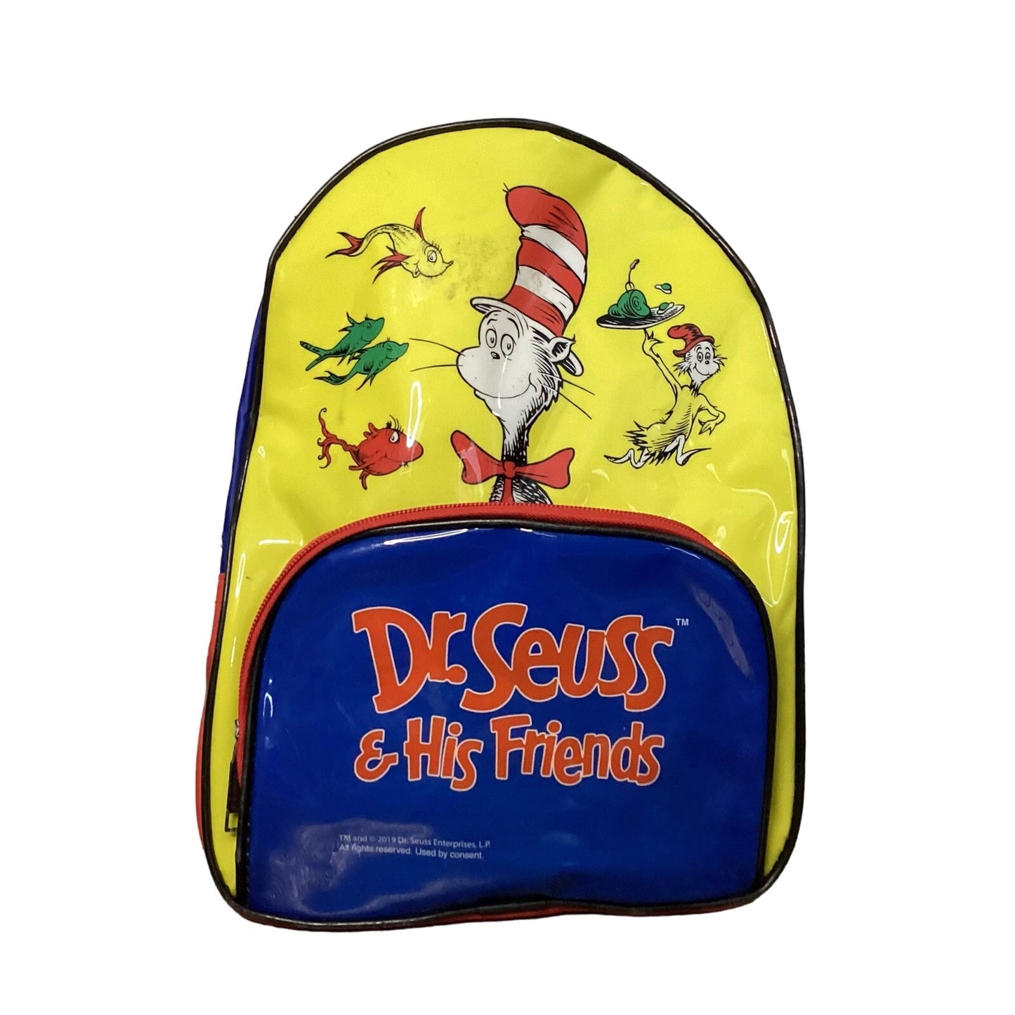 Vintage 1990s Dr. Seuss & His Friends Cat in the Hat Backpack