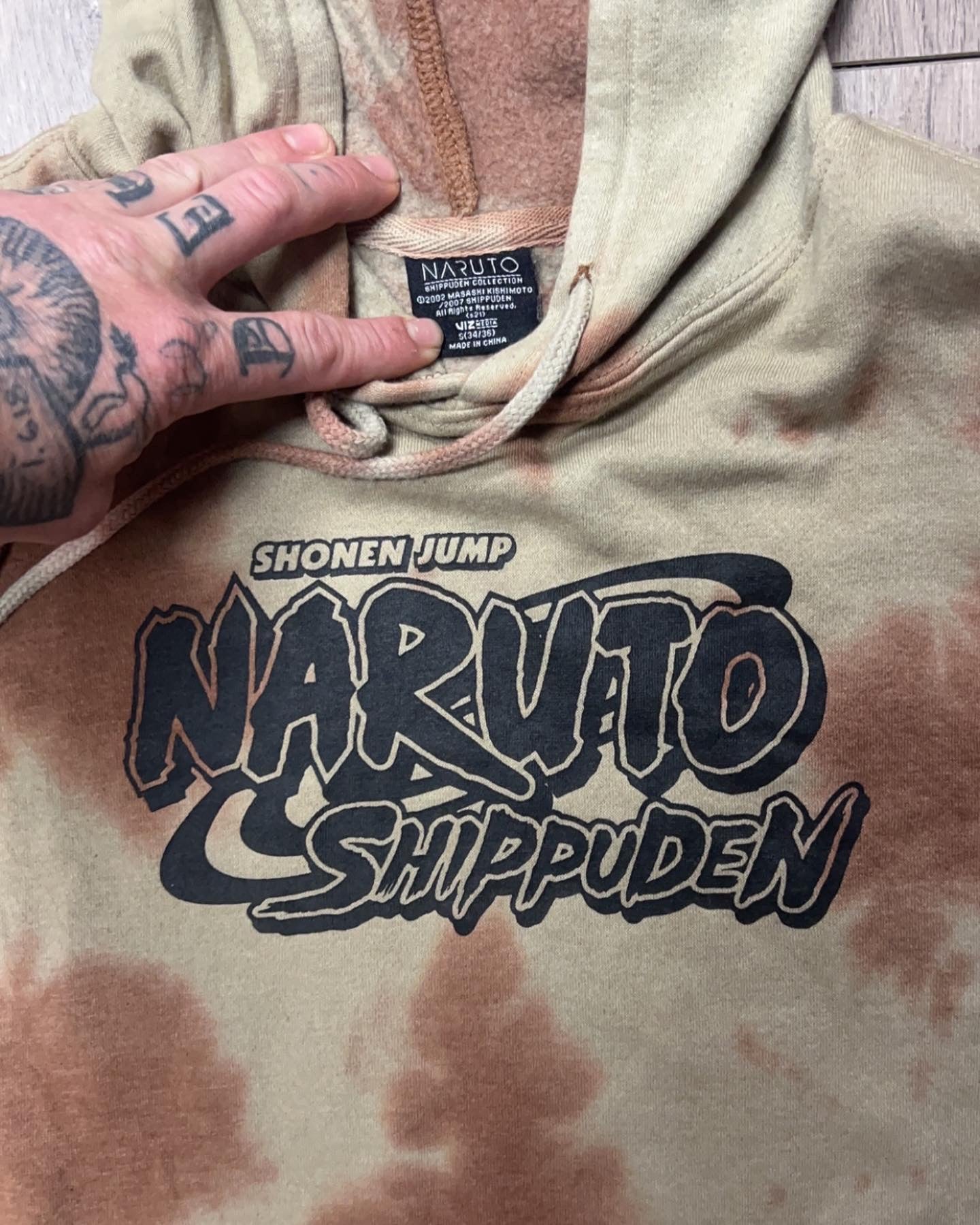 Dead stock Naruto Shippuden Tye Dye Hoodie