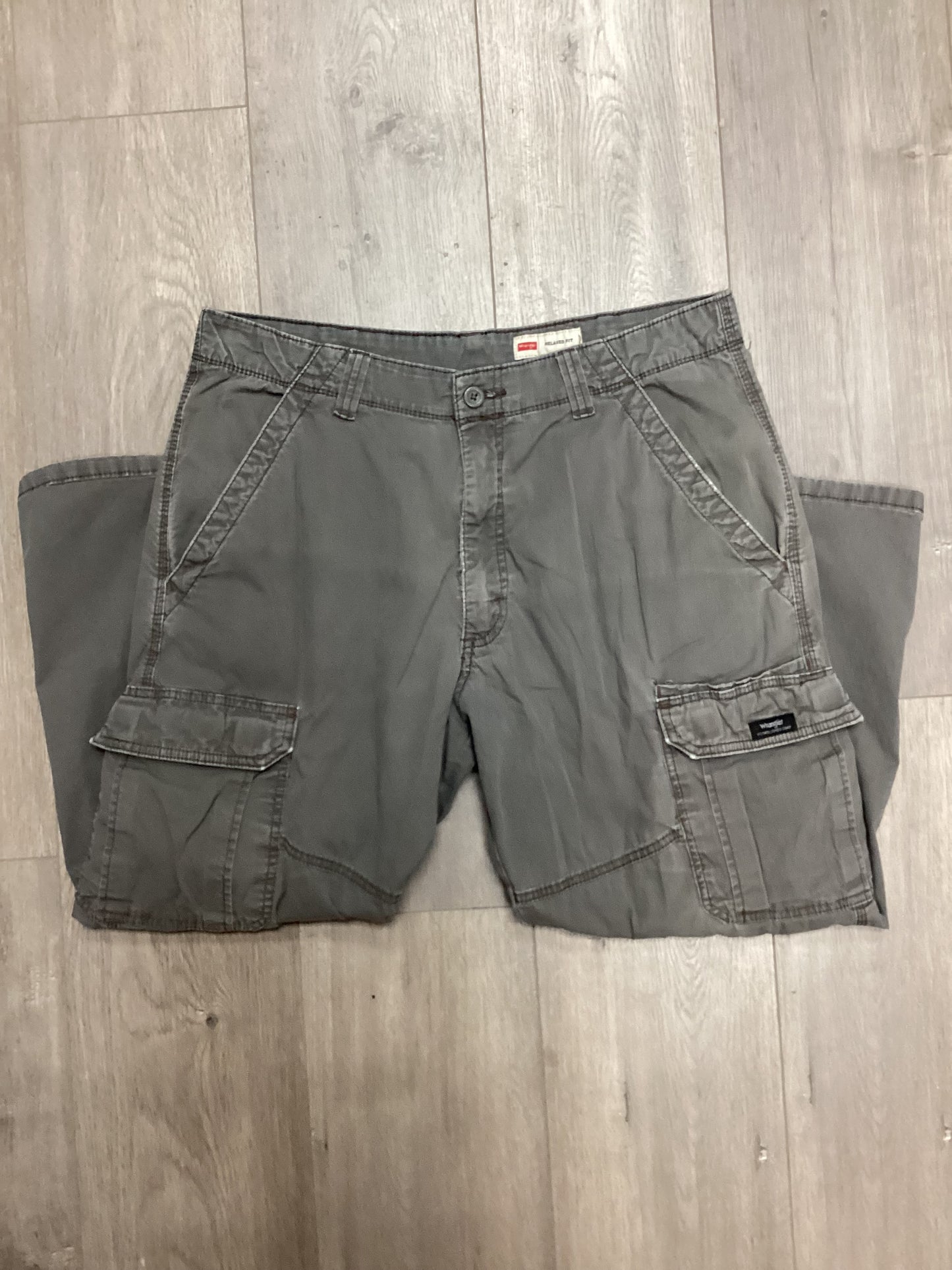 Gray khaki cargos