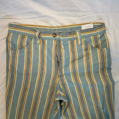 Vintage Farah Striped Women's Pants Size 12 Artisan Cotton