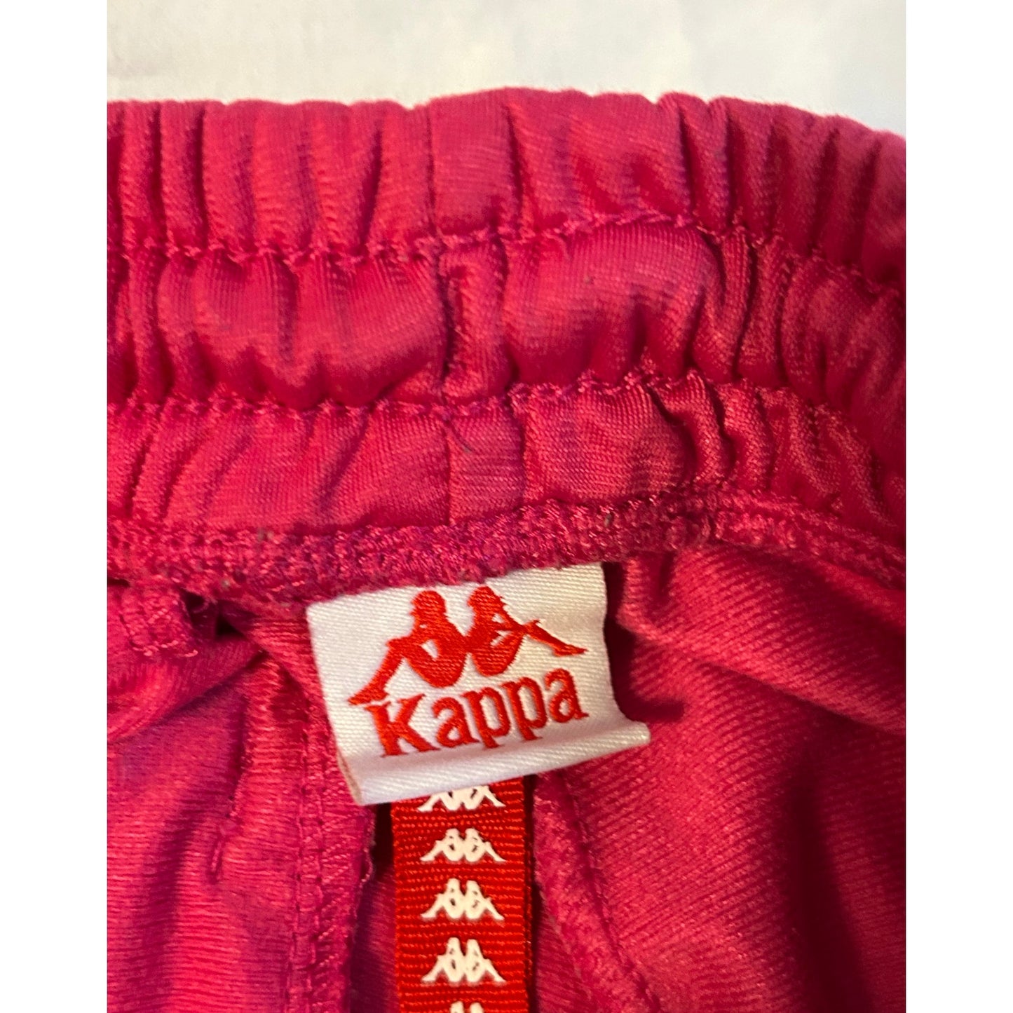 Kappa Iconic Track Joggers - Retro Red with Aqua Flair Women’s Size 0