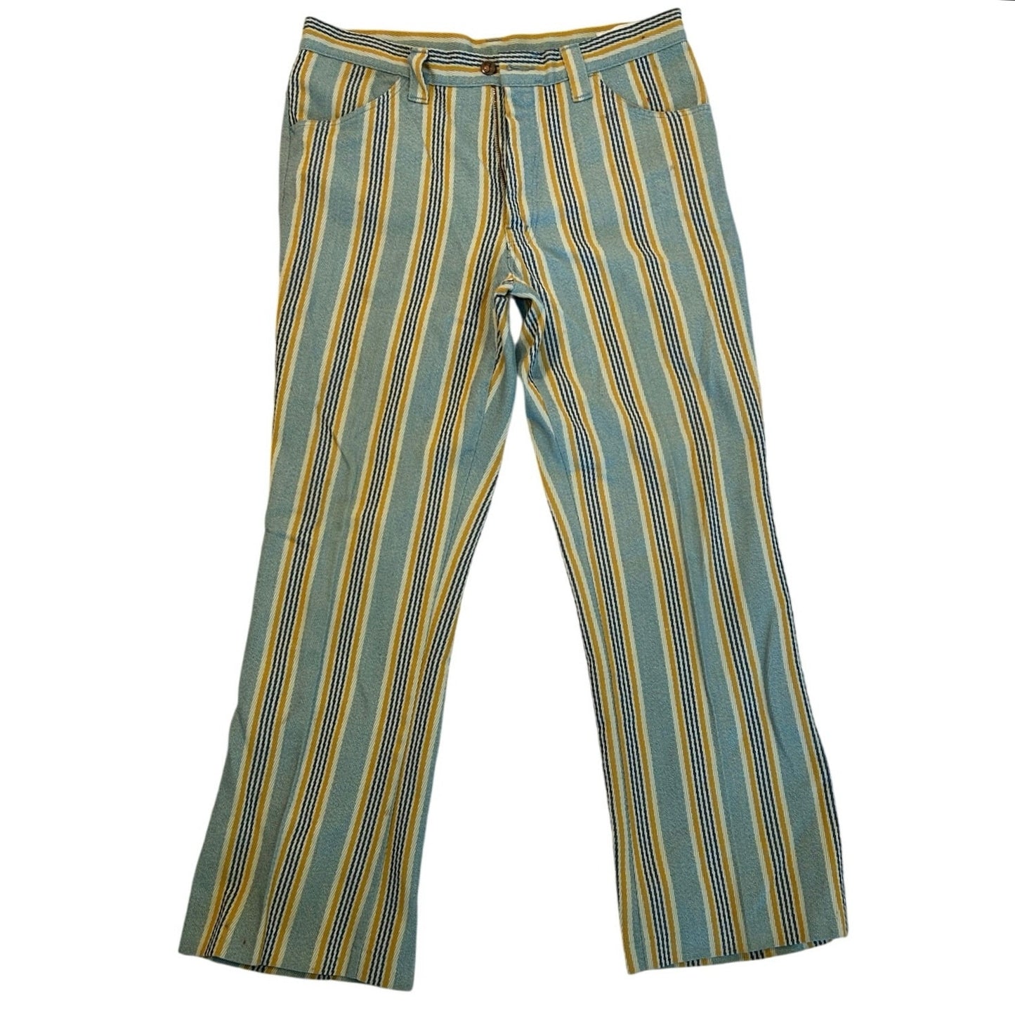 Vintage Farah Striped Women's Pants Size 12 Artisan Cotton